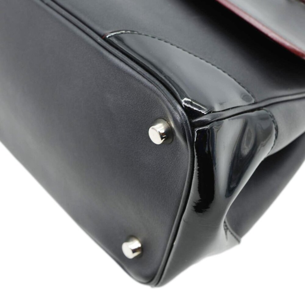 Christian Dior  Be Dior Flap Small Smooth Calfskin Leather Tote Bag Black - Picture 8 of 14